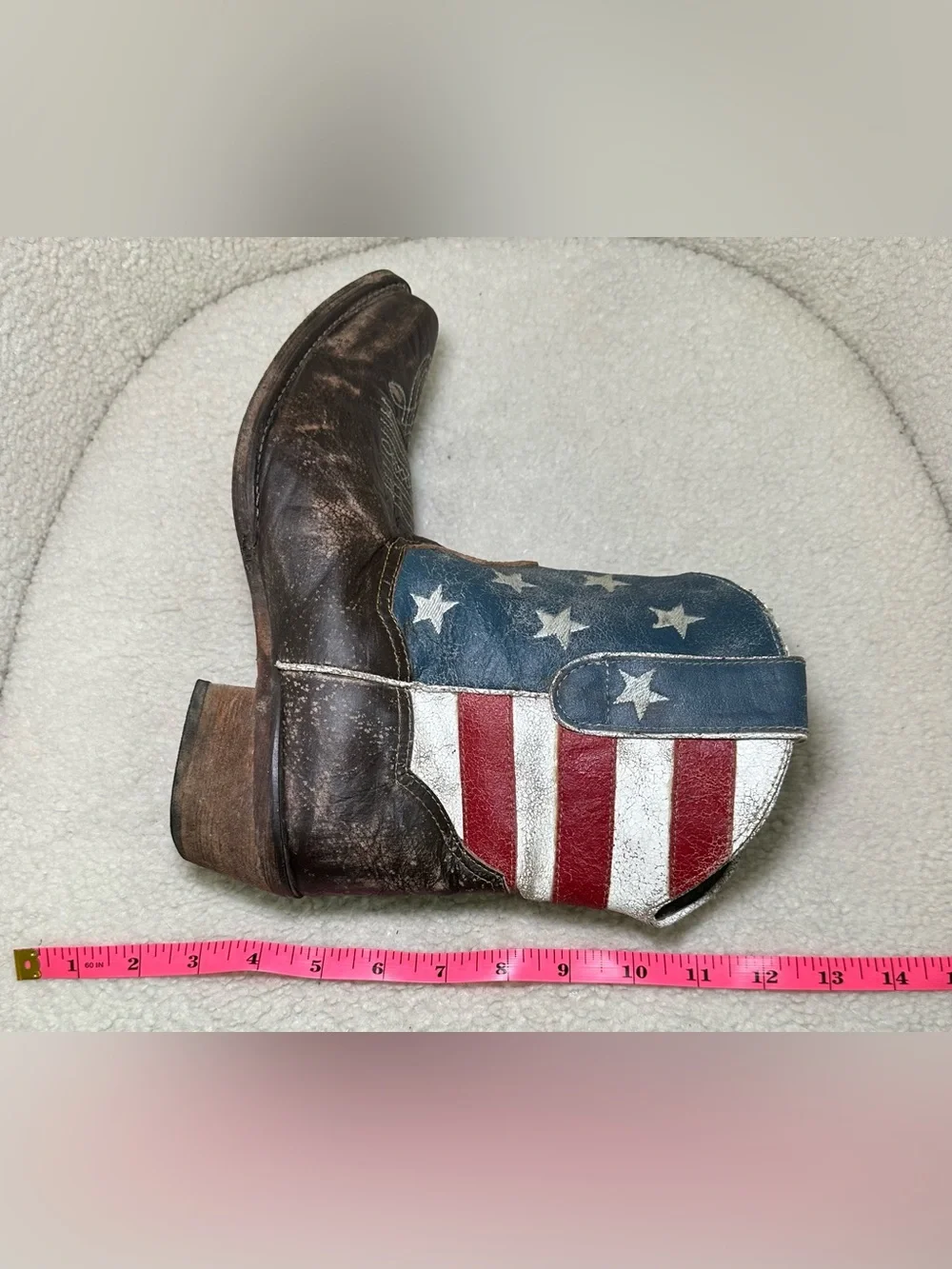 Americana Patriotic Western Boots USA Flag Leather Summer 4th of July‎ Cowboy 8
